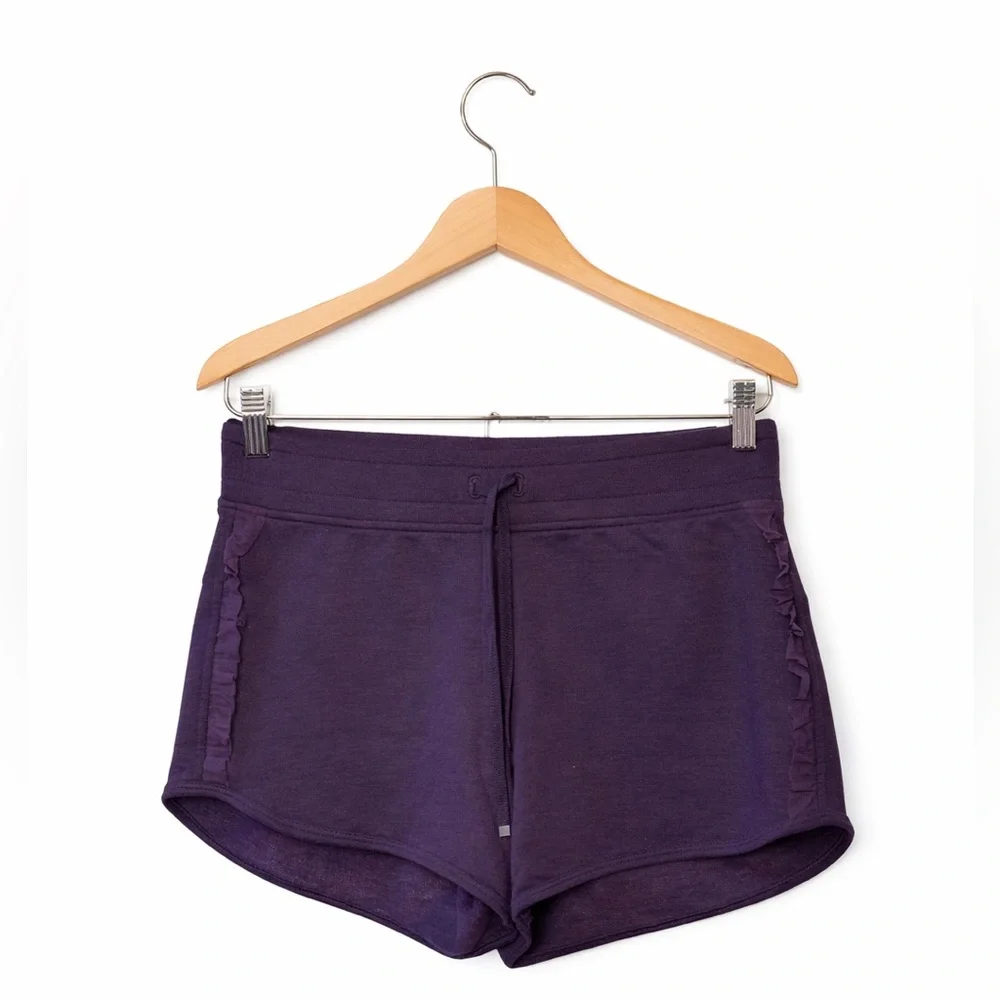 Victoria’s Secret Sport Purple Ruffle Shorts Size S NWT Lounge Athletic Cute